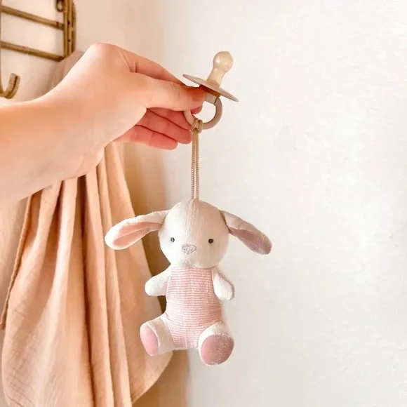 Itzy Ritzy Bitzy Pal Natural Rubber Pacifier & Lovey - Bunny - Picture 2 of 8